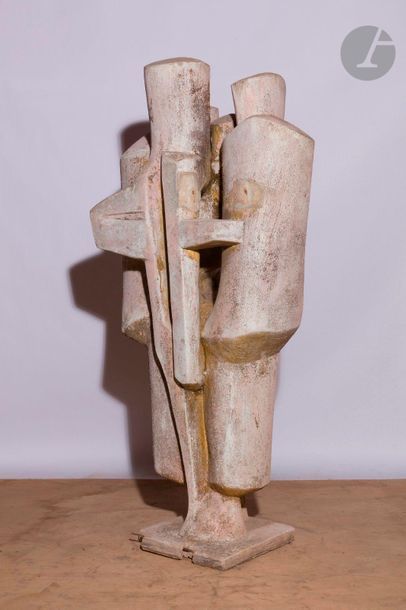null Roger DESSERPRIT (1923-1985)
Composition - Sculpture, vers 1980
Ciment, terre...