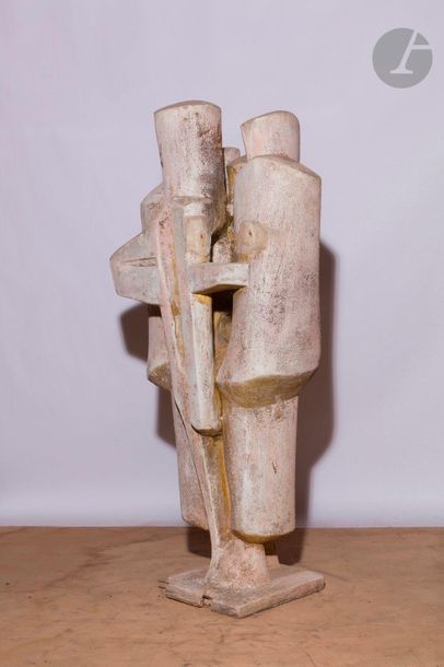 null Roger DESSERPRIT (1923-1985
)Composition - Sculpture
, circa 1980Cement,

terracotta...