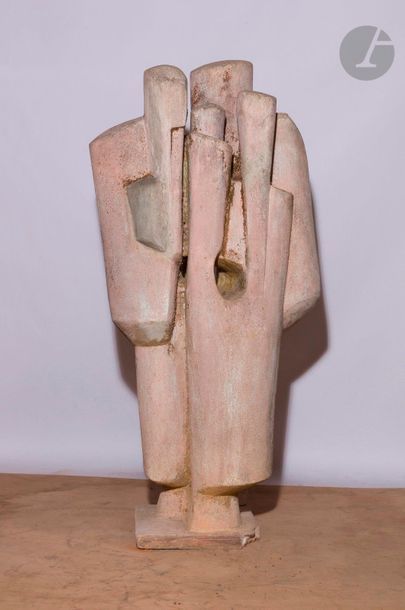 null Roger DESSERPRIT (1923-1985
)Composition - Sculpture
, circa 1980Cement,

terracotta...