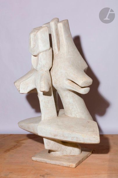 null Roger DESSERPRIT (1923-1985
)Composition au totem - Sculpture
,

1981Cement,

terracotta...