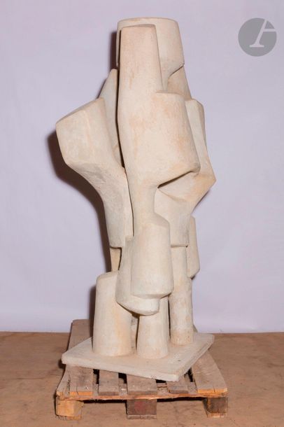 null Roger DESSERPRIT (1923-1985)
Composition - Sculpture, 1981
Ciment, terre cuite...