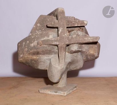 null Roger DESSERPRIT (1923-1985)
Composition - Sculpture, 1989
Ciment, terre cuite...
