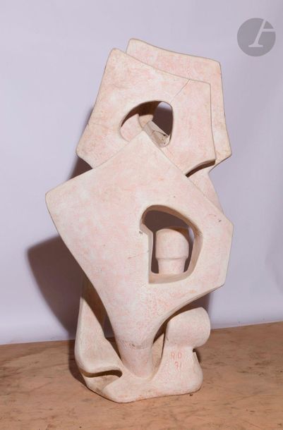 null Roger DESSERPRIT (1923-1985
)Composition - Sculpture
,

1971Cement,

terracotta...