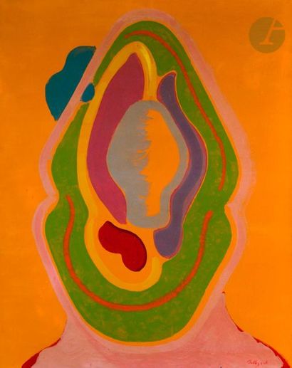 null Claude BELLEGARDE (1927-2019)
Composition, 1971
Huile sur toile.
Signée en bas...