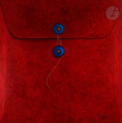 null Renée NIKLAN (born 1936
)Red envelope with lapis, 2001Oil
on canvas.
Signed...