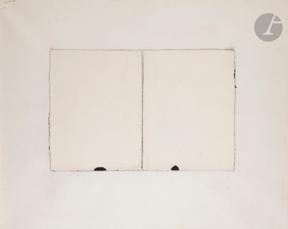 null Anne-Marie MILLIOT (1977-1985)
Composition, 1977
Encre et papier monté sur toile.
(Petites...