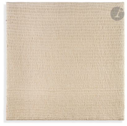 null Anne-Marie MILLIOT (1977-1985
)All white, 1977Cotton braiding
on canvas.
Signed,...