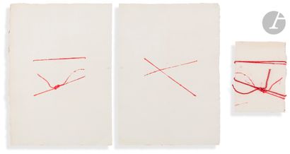 null Anne-Marie MILLIOT (1977-1985
)Writing 6,
1980Dyed string
prints
on paper -...