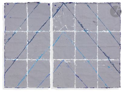 null Anne-Marie MILLIOT (1977-1985)
Tutta Blu n° 2, 1983
Assemblage de papier chiffon...
