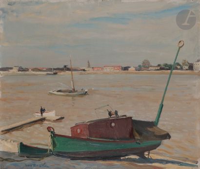 Willem VAN HASSELT (1882-1963) La Garonne...