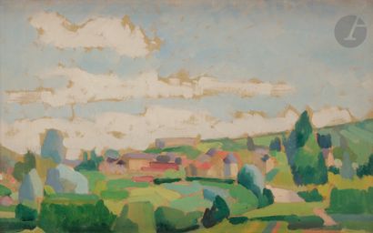null 
*Jules Oury, known as MARCEL-LENOIR (1872-1931) 



Paysage de l'Ain 



Oil...