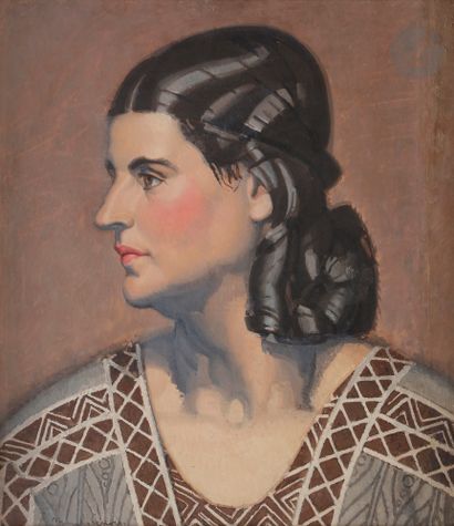 null 
*Jules Oury, dit MARCEL-LENOIR (1872-1931) 



Portrait de femme 



Huile...