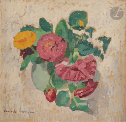 null 
*Jules Oury, dit MARCEL-LENOIR (1872-1931) 



Vase de fleurs, 1926 



Huile...