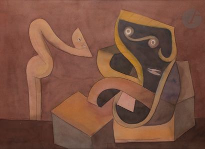 null Julio SILVA [argentin] (1930-2020)
Composition, 1971
Aquarelle et crayon.
Signée...