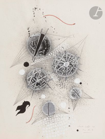 null Christo COETZEE [sud-africain] (1929-2001)
Composition, 1964
Encre, gouache...