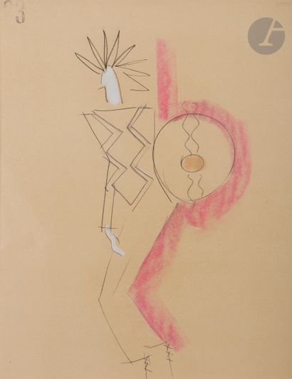 null Paul COLIN (1892-1985)
Personnage au bouclier
Pastel et fusain.
Non signé.
54 x 42 cm

Provenance :...