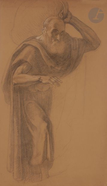 null Armand POINT (1860-1932)
Homme à la cruche, Étude préparatoire pour le tableau...