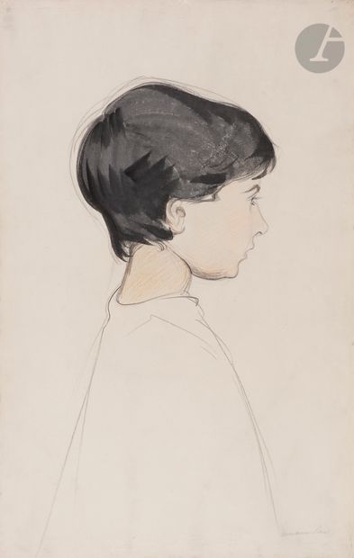 null René-Georges Hermann, dit HERMANN-PAUL (1864-1940)
Portrait de jeune fille de...