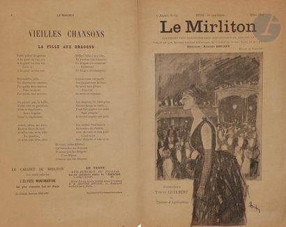 null Théophile Alexandre STEINLEN (1859-1923)
Yvette Guilbert, le Mirliton mars 1891
Trois...