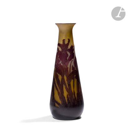 null 
GALLÉ ESTABLISHMENTS (1904-1936) 



Iris 



A tall pear-shaped vase with...