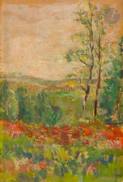 null Jacques YANKEL (1920-2020)
Paysage d'automne
Gouache vernie sur carton.
Signée...