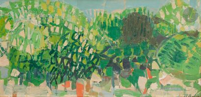 null Gustav BOLIN (1920-1999
)The chestnut treesOil
on canvas.
Signed lower right.
36...