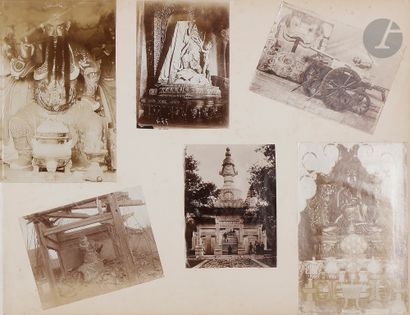 null Photographe non identifié 
Chine, c. 1900-1905. 
Canton. Temple des Six Banians....