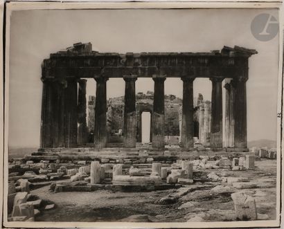 null Maison Adolphe Braun
Grèce, c. 1890.
L’Acropole d’Athènes. Le Parthénon. Façade...