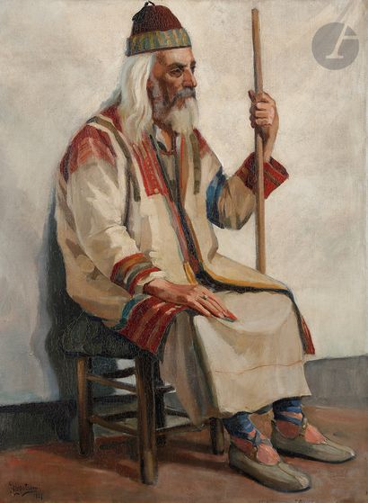  Vladimir Alexandrovitch HEGSTRÖM (1892- après 1945) Huile sur toile. Signéeet datée...