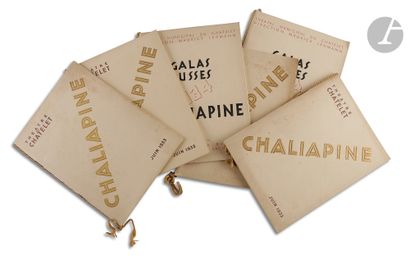 Set of 6 opera programs with Feodor CHALIAPINThe...