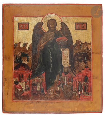 Icon of Saint John the Precursor. 19th centuryTempera...
