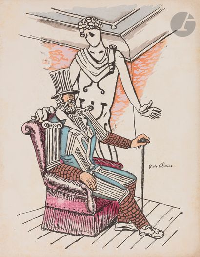  Giorgio de CHIRICO (1888-1978) [Cover illustration ]XXII Season of Serge de Diaghilew's...