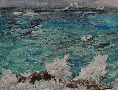 null Alexey Vassilievitch GRICHTCHENKO
(1883-1977)
Sea Wolf, Saint-Jean-de-LuzOil
on...