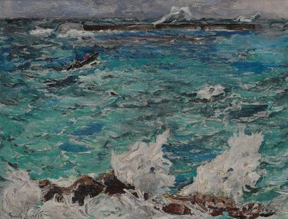 null Alexey Vassilievitch GRICHTCHENKO
(1883-1977)
Loup de mer, Saint-Jean-de-Luz
Huile...