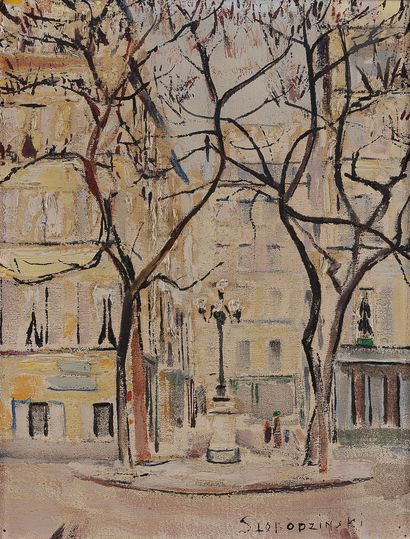  Georges (Gueorgui Nikolaevitch) SLOBODZINSKI (1896-1967) Place Furstenberg à Paris...