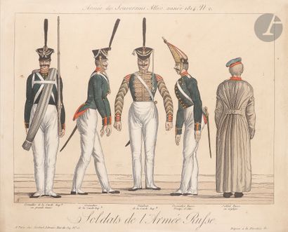  Adrien Pierre François GODEFROY (1777-1865) [engraved by]Officers of the Russian...