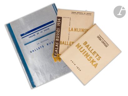  Three programs of Bronislava NIJINSKA (1891-1972 )1) Opéra-Comique. Ballets Nijinska,...