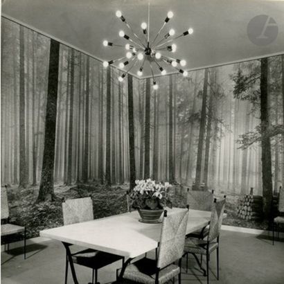 null GINO SARFATTI (1912-1985) DESIGNER & ARTELUCE ÉDITEUR - POUR LA DÉCORATION CONÇUE...