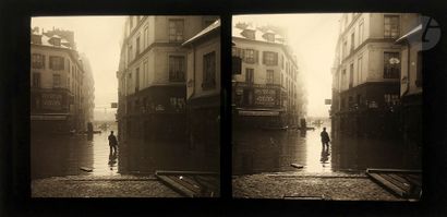 null Photographe non identifié 
Paris. Inondation centennale. Quais des Grands Augustins...