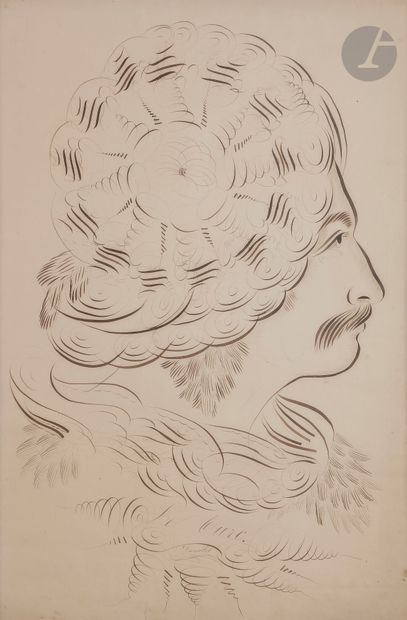 null Léon DROUILLET (XIXe siècle)
Le turc
Dessin calligraphique.
Titré et signé dans...