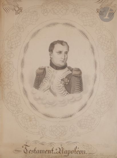 null édouard FLEURY (XIXe siècle)
Portrait de Napoléon Ier avec son testament
Dessin...