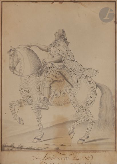 null AUVREST (act.c.1807)
Portrait de Louis XVIII
Dessin calligraphique.
Annoté en...