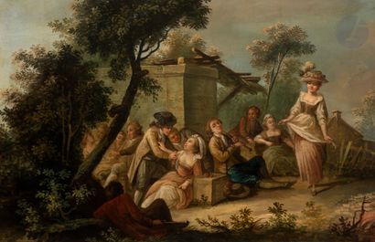 null école française de la fin du XVIIIe siècle, entourage de François BOUCHER
Scène...