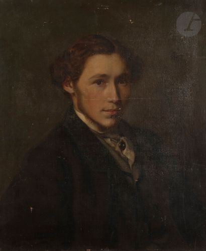null école française vers 1870
Portrait d’homme
Toile d’origine.
Sans cadre.
65 x...