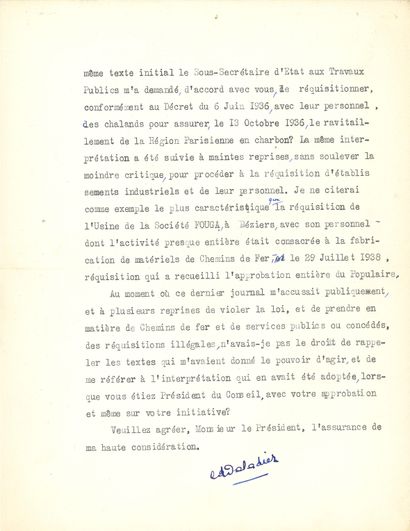 null Édouard DALADIER (1884-1970) homme d’État, signataire des accords de Munich....