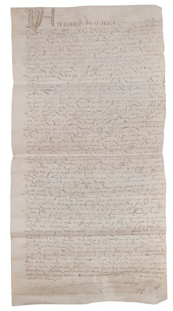 null [CHUCKLES] [BARBENTANE]. Sale of land by François de Perusse to Jacques Amyel
In...