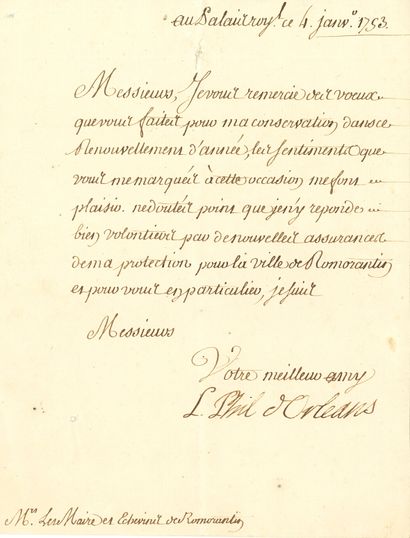 null Louis-Philippe, duc d’ORLÉANS (1725-1785) père de Philippe-Égalité et grand-père...