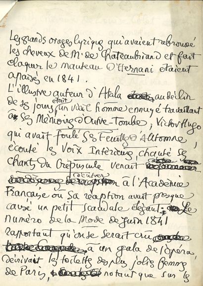 null Léo LARGUIER (1878-1950). Autograph manuscript of a conference, [1948] ; 10...