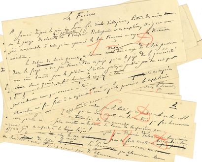 null Édouard DRUMONT (1844-1917). Autograph manuscript signed with the pseudonym...