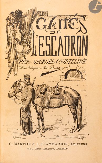 null COURTELINE (Georges).
Les Gaietés de l’escadron.
Paris : C. Marpon et E. Flammarion,...